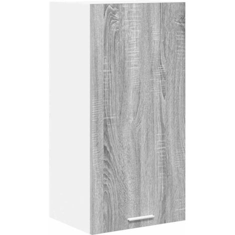 Meubles de Rangement,Armoire suspendue Riga Gris Sonoma et Blanc 40 x 31 x 80 cm CFW940340 (1/5)