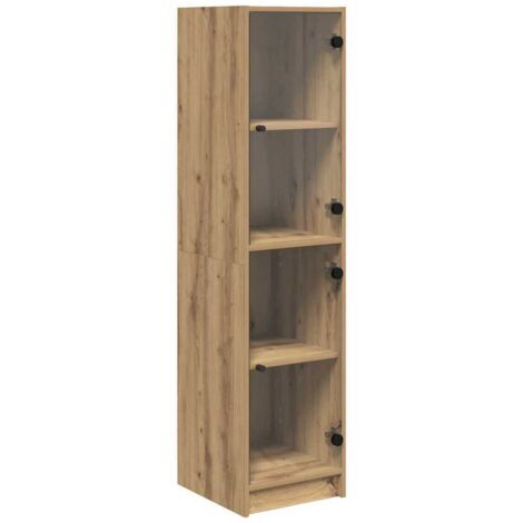Buffet，Haut Armoire Chêne artisanal 35 x 37 x 142 cm Bois d'ingénierie CFW553500