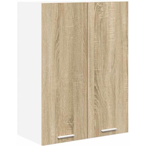 Meubles de Rangement,Armoire suspendue avec porte Riga Chêne Sonoma 60 x 31 x 80 cm CFW622414 (1/5)