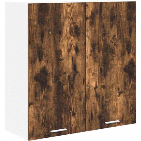 Meubles de Rangement,Armoire suspendue avec stockage Riga Chêne fumé 80 x 31 x 80 cm CFW538697 (1/5)