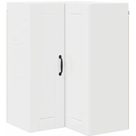 Meubles de Rangement,Armoire de cuisine avec étagère Blanc brillant 57 x 57 x 80 cm CFW423682 (1/5)