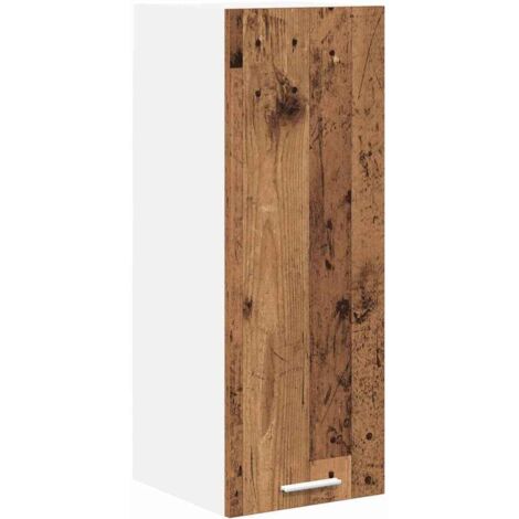 Meubles de Rangement,Armoire suspendue Riga Bois ancien et Blanc 30 x 31 x 80 cm CFW579172 (1/5)
