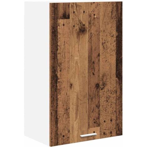 Meubles de Rangement,Armoire suspendue Riga Bois ancien et Blanc 50 x 31 x 80 cm CFW256033 (1/5)