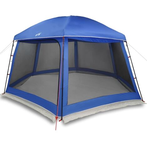 Tente de piscine moustiquaire amovible parois maille bleu azur CFW661323