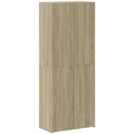 vidaXL Armoire de classement chêne Sonoma 60x32x153 cm Bois ingénierie, Armoire à dossiers, unité de Rangement, Armoire de Rangement de Bureau