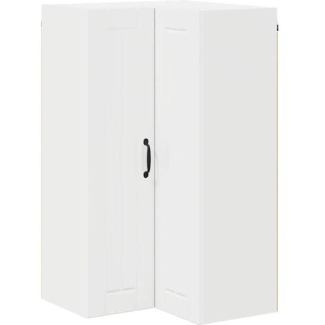 Meubles de Rangement,Armoire de cuisine avec étagère Blanc brillant 57 x 57 x 100 cm CFW345083 (1/5)