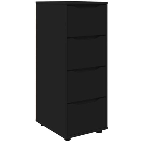 Meubles de Rangement,Armoire de rangement Noir 40 x 48 x 105 cm Bois d'ingénierie CFW270290