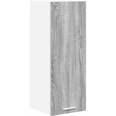 Meubles de Rangement,Armoire suspendue Riga Gris Sonoma et Blanc 30 x 31 x 80 cm CFW701233 (1/5)