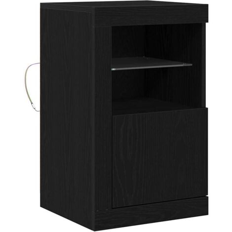 Meubles de Rangement,Meuble d'appoint Chêne noir 41 x 37 x 67 cm Bois d'ingénierie CFW984660 (1/5)