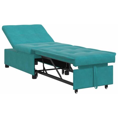 Canapé-lit,Canapé convertible Turquoise 67 x 194 x 38 cm Velours CFW93015 (1/5)