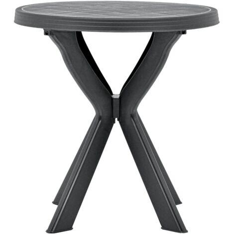 Table de jardin,Table de bistro Anthracite Ø70 cm Plastique CFW49170 (1/5)