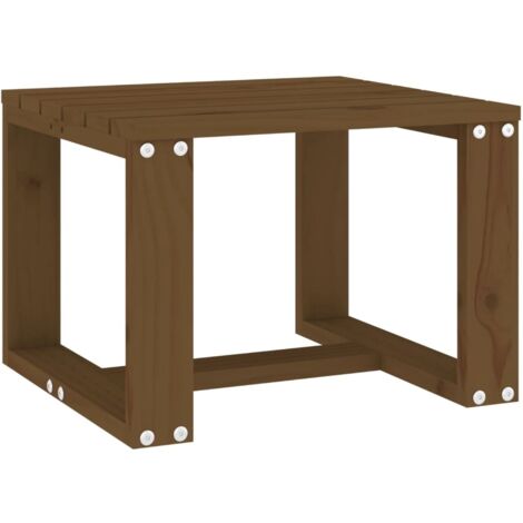 Table d'appoint jardin,Table d'extérieur marron miel 40x38x28,5cm bois massif pin CFW27185 (1/5)