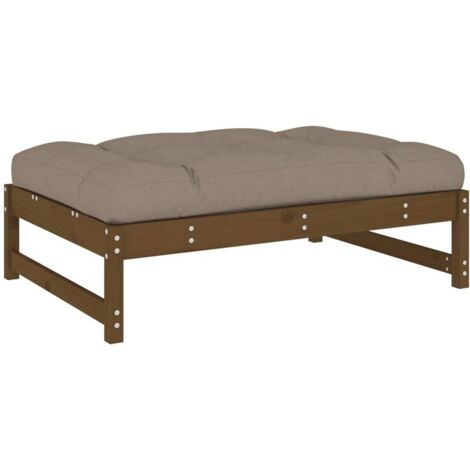 Repose-pied de jardin,Tabouret de jardin 120x80 cm marron miel bois de pin massif CFW81287 (1/5)