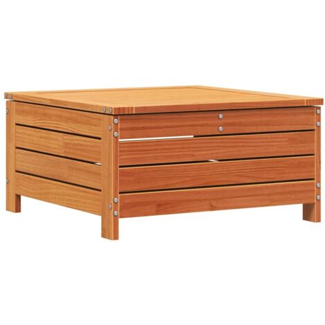 Repose-pied de jardin,Tabouret de jardin cire marron 62x63,5x32 cm bois pin massif CFW33797 (1/5)