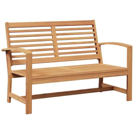 Banc de jardin,Banquette de jardin,Chaise Naturel 110 x 64 x 76.5 cm Bois de teck solide CFW55988 (1/5)