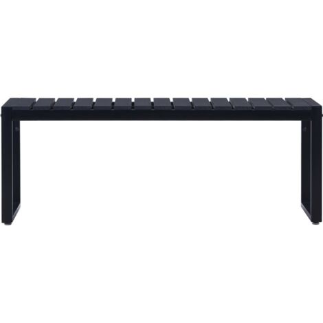 Banc de jardin,Banquette de jardin,Chaise 120,5 cm Panneau PS Noir CFW83576 (1/5)