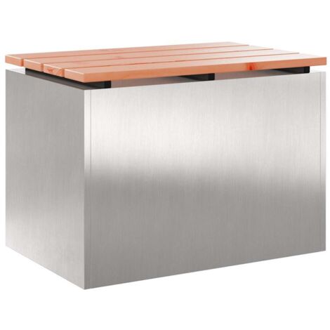 Banc de jardin,Banquette de jardin,Chaise Argent 60 x 40 x 43 cm Acier inoxydable CFW85682 (1/5)
