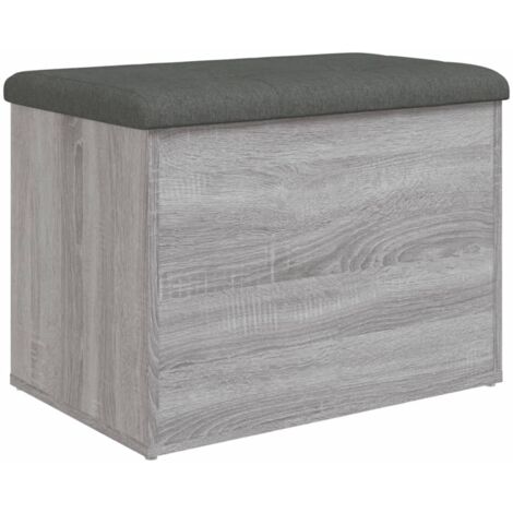 Banc de rangement sonoma gris 62x42x45 cm bois d'ingénierie CFW588697 (1/5)