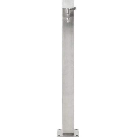 Colonne à eau de jardin carrée Acier inoxydable 95 cm CFW527675