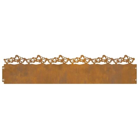 Bordures de pelouse 20 pcs Rouillé 103 x 0,05 x 22 cm CFW912070 (1/5)