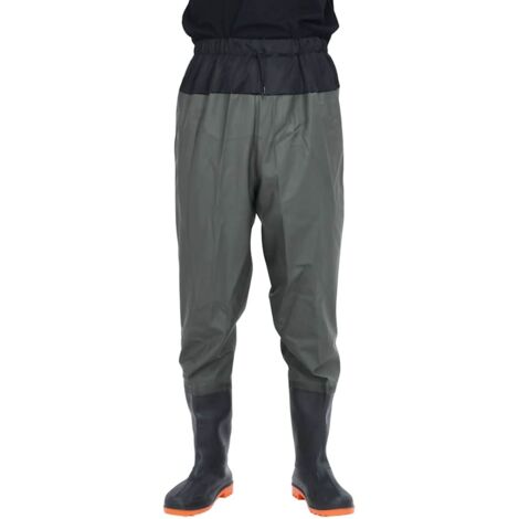 Cuissardes avec bottes vert foncé taille 42 CFW451737 (1/5)