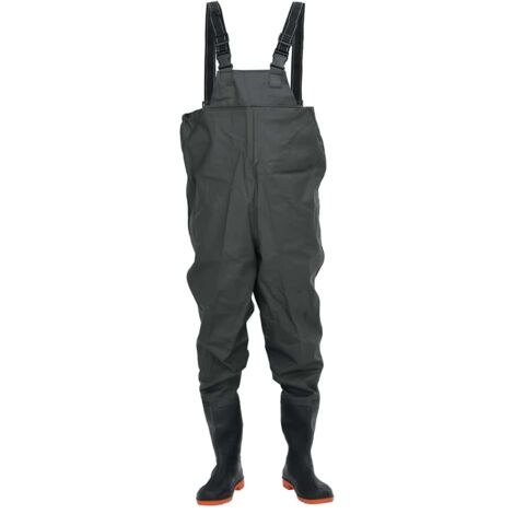 Cuissardes avec bottes vert foncé taille 45 CFW703481 (1/5)