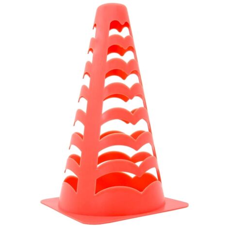 Cônes de football 6 pcs empilables orange 13x13x22,5 cm CFW463375 (1/5)