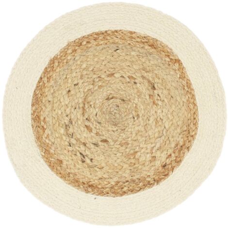 Napperons 6 pcs Naturel Plain 38 cm Rond Jute et coton CFW318577 (1/5)