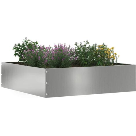 Bordure de Pelouse Argent 50 x 50 x 13 cm Acier galvanisé CFW230025 (1/5)