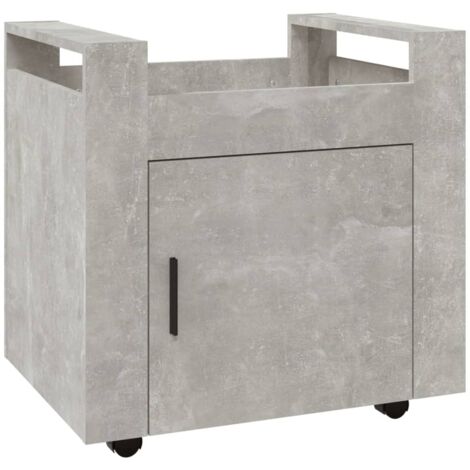 Chariot de bureau Gris béton 60x45x60 cm Bois d'ingénierie CFW600550 (1/5)
