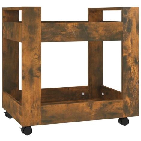 Chariot de bureau Chêne fumé 60x45x60 cm Bois d'ingénierie CFW263936 (1/5)