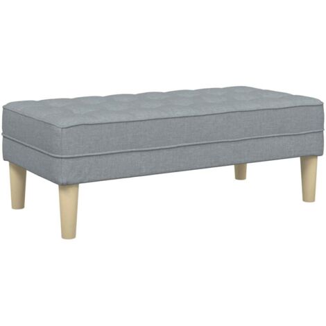 banc Gris clair 113 x 57 x 39 cm tissu CFW268276 (1/5)