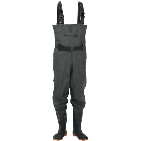Cuissardes avec bottes et ceinture vert foncé taille 44 CFW649643 (1/5)