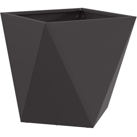 Jardinière Noir 40 x 40 x 40 cm Acier CFW716536 (1/5)