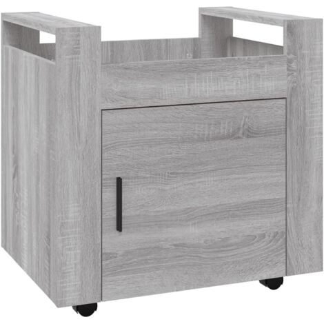 Chariot de bureau Sonoma gris 60x45x60 cm Bois d'ingénierie CFW996437 (1/5)
