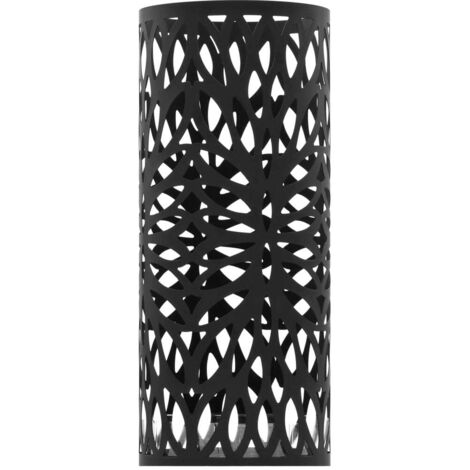 Porte-parapluie Feuilles Acier Noir CFW734531 (1/5)