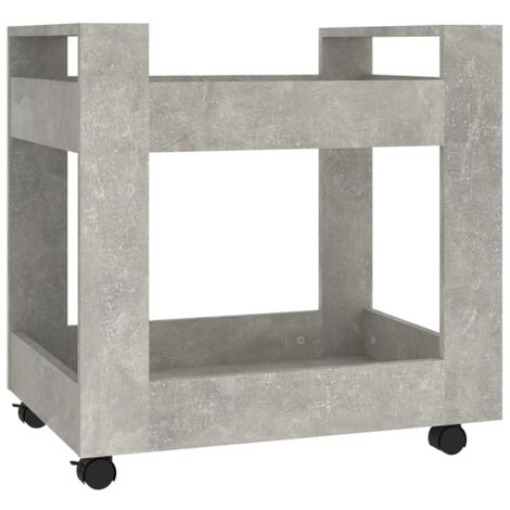 Chariot de bureau Gris béton 60x45x60 cm Bois d'ingénierie CFW144786 (1/5)