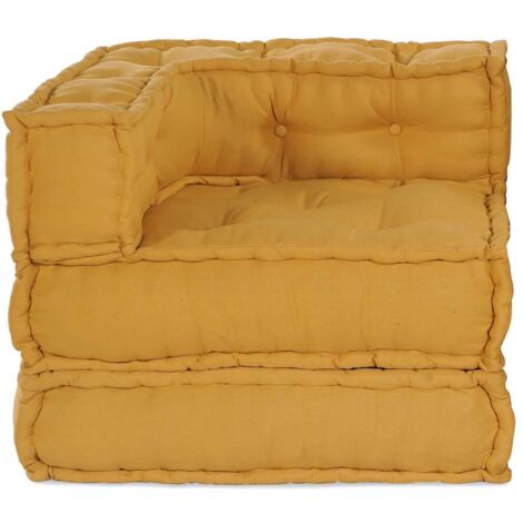 Canapé modulaire jaune 70x70x54 tissu CFW615815 (1/5)