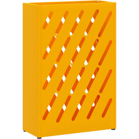 Porte-parapluie jaune moutarde 28 x 12 x 41 cm Acier CFW575746 (1/5)
