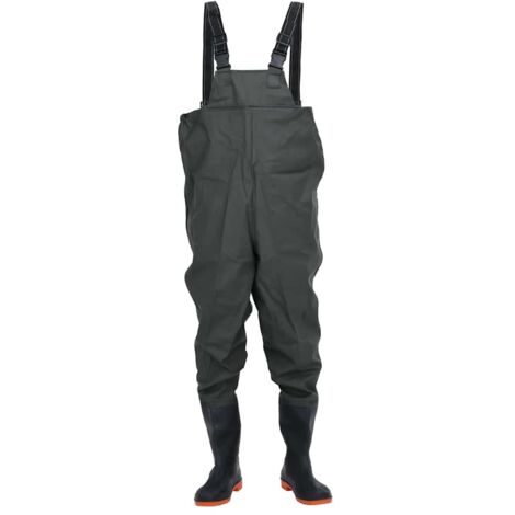 Cuissardes avec bottes vert foncé taille 44 CFW383027 (1/5)