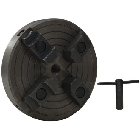 Mandrin à bois à 4 mâchoires connexion M18 acier noir 150x63 mm CFW204676