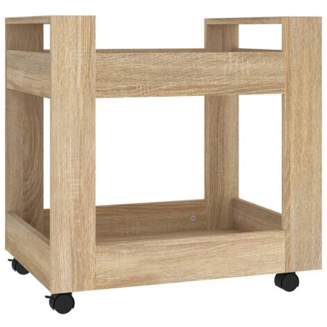 Chariot de bureau Chêne sonoma 60x45x60 cm Bois d'ingénierie CFW272539 (1/5)