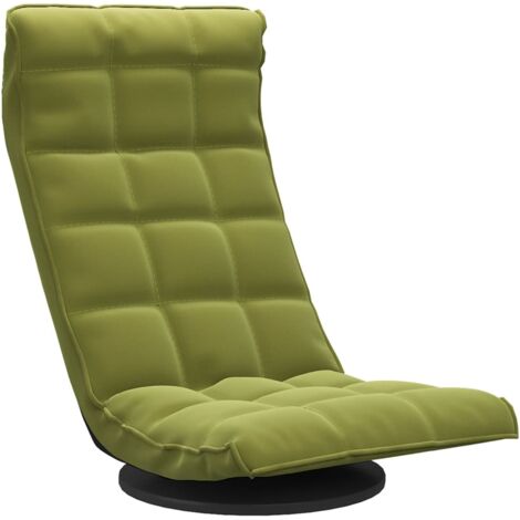 Chaise de sol pivotante Vert clair Velours CFW585337 (1/5)