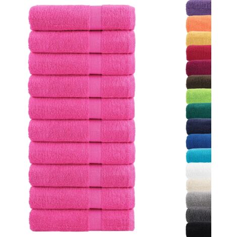 Essuie-mains de qualité supérieure SOLUND 10 pcs rose 600 g/m² CFW530629 (1/5)