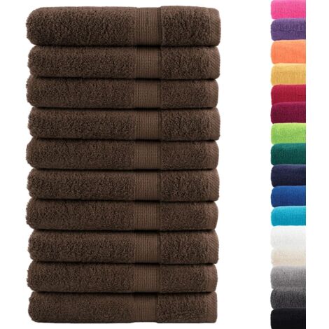 Serviettes de qualité supérieure SOLUND 10 pcs marron 600 g/m² CFW281284 (1/5)
