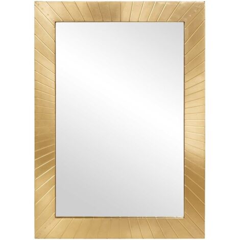 Miroir de salle de bain avec miroir Noir et or 50 x 2,5 x 70 cm CFW878091 (1/5)