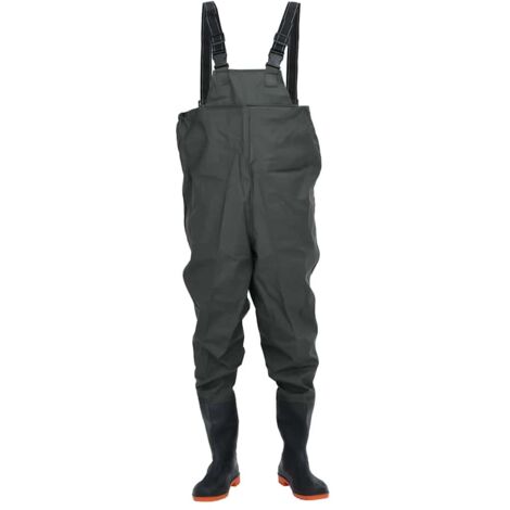 Cuissardes avec bottes vert foncé taille 43 CFW837129 (1/5)