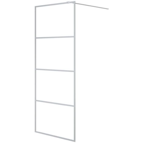 Paroi de douche Argenté 80x195 cm Verre ESG transparent CFW105446 (1/5)
