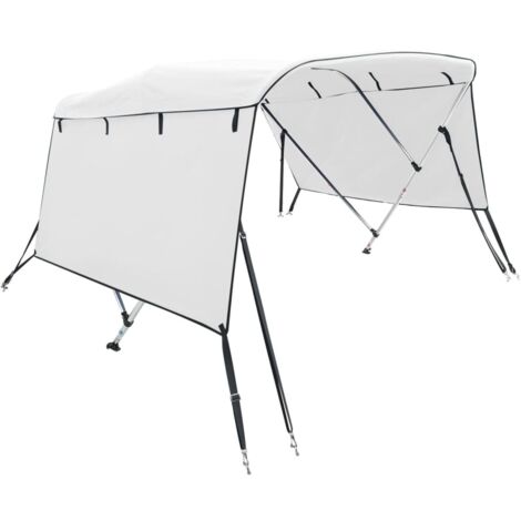 Toit bimini à 3 arceaux parois latérales 183x(185-198)x137 cm CFW708215