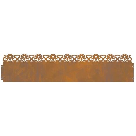 Bordures de pelouse 30 pcs Rouillé 103 x 0,05 x 22 cm CFW583325 (1/5)